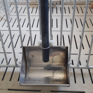 Comedero inoxidable para maternidad o verraquera