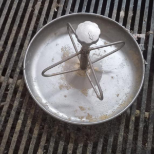 Plato comedero para lechones de primera edad de acero inoxidable